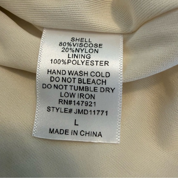 ASOS Just Me Satin Jacquard Maxi Dress in Cream Large - Picture 14 of 16